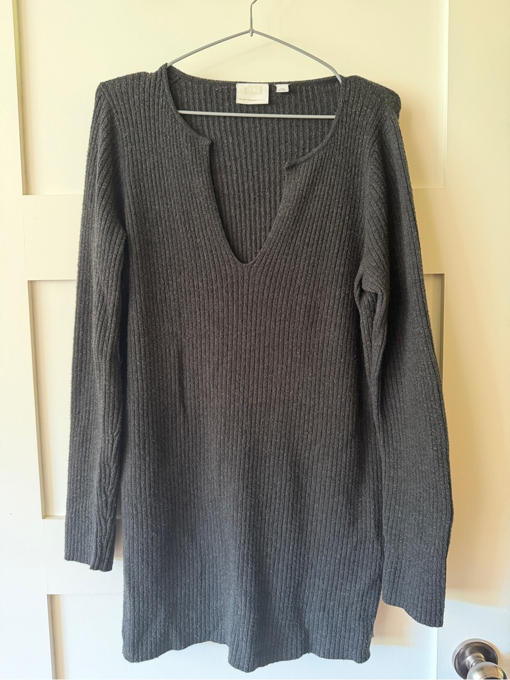 Anthropologie Ettiwa Wool Blend Tunic Length Sweater